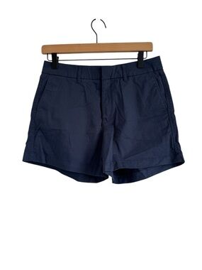 Quince Stretch Organic Cotton Chino Shorts Navy Size 4